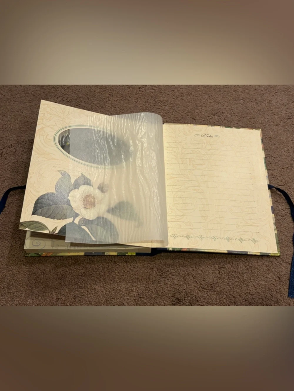 1996 Vintage Victorian Style Photo Album Michel Publishing Cottagecore Floral